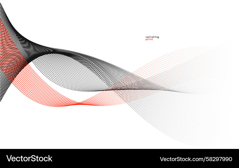 Flowing Particle Abstract Background Vector Image