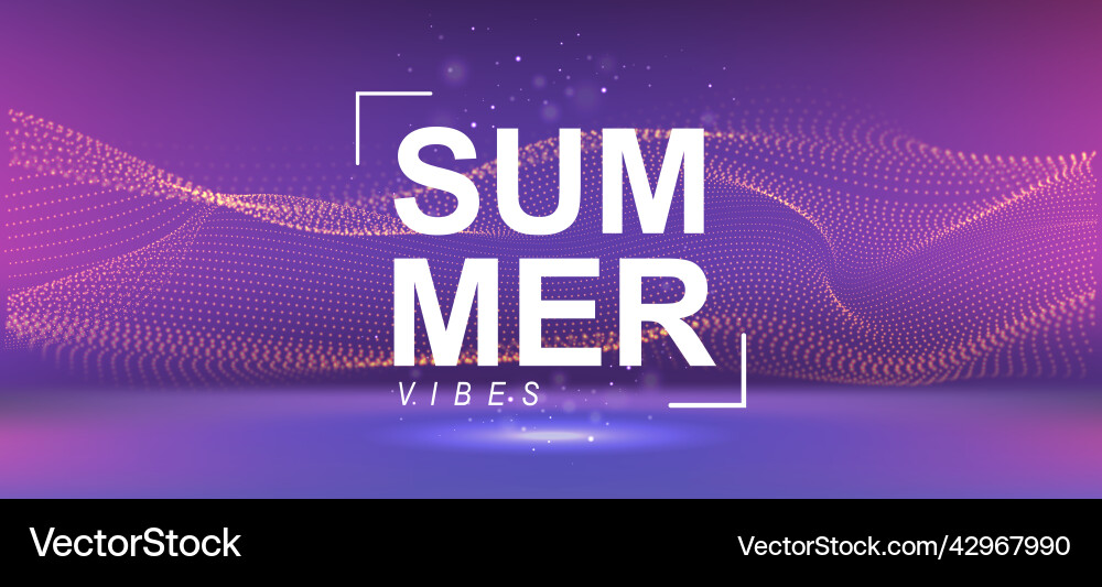 Modern dynamic music background with glowing Vector Image
