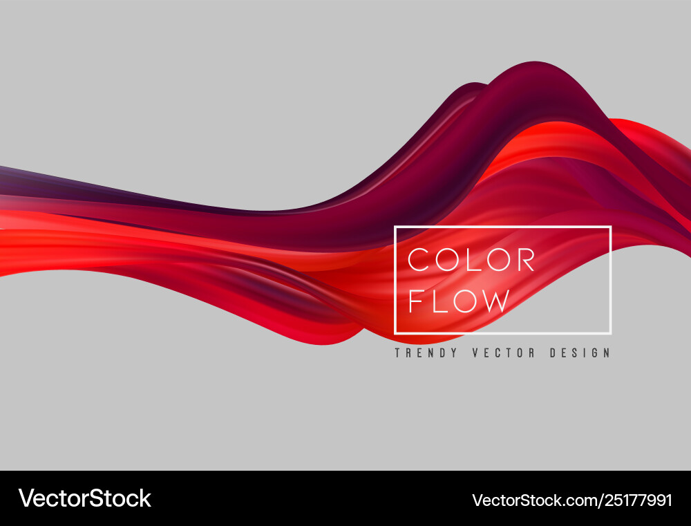 Abstract Color Flow Background vector image