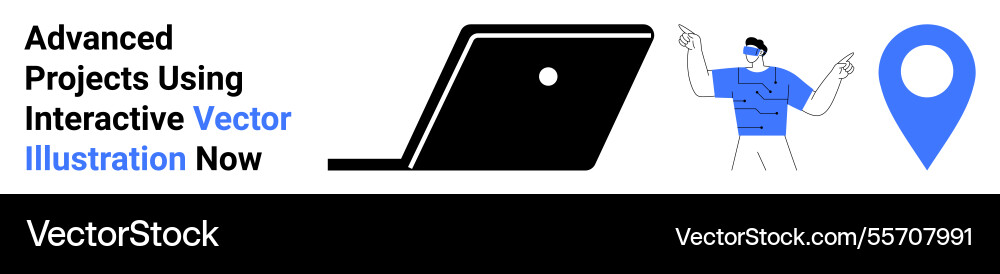 Advanced digital concepts with laptop abstract Advanced digital concepts with laptop abstract vector image