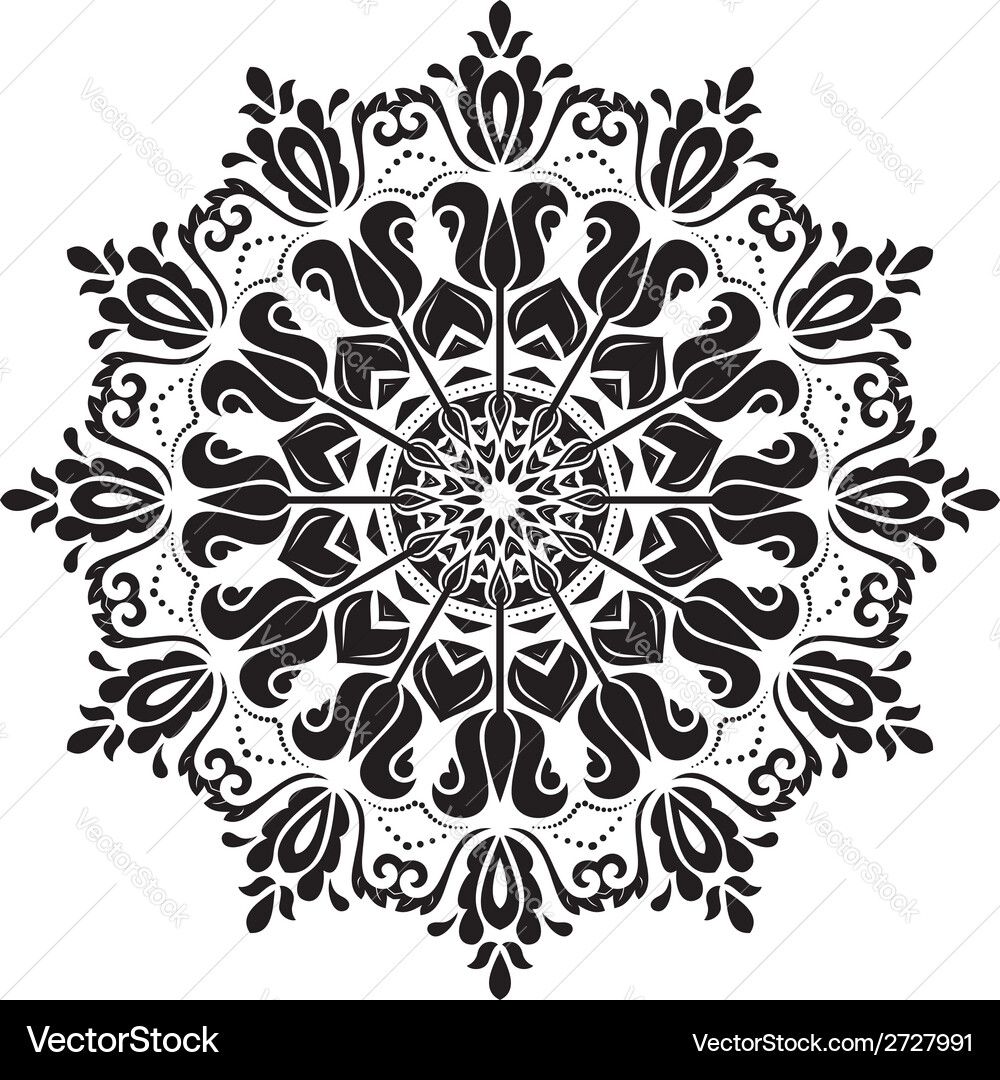 Damask seamless pattern abstract background Vector Image