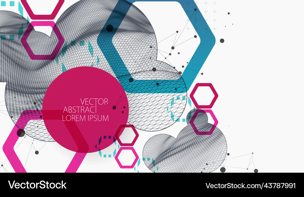 Modern Tech Abstract Background vector image