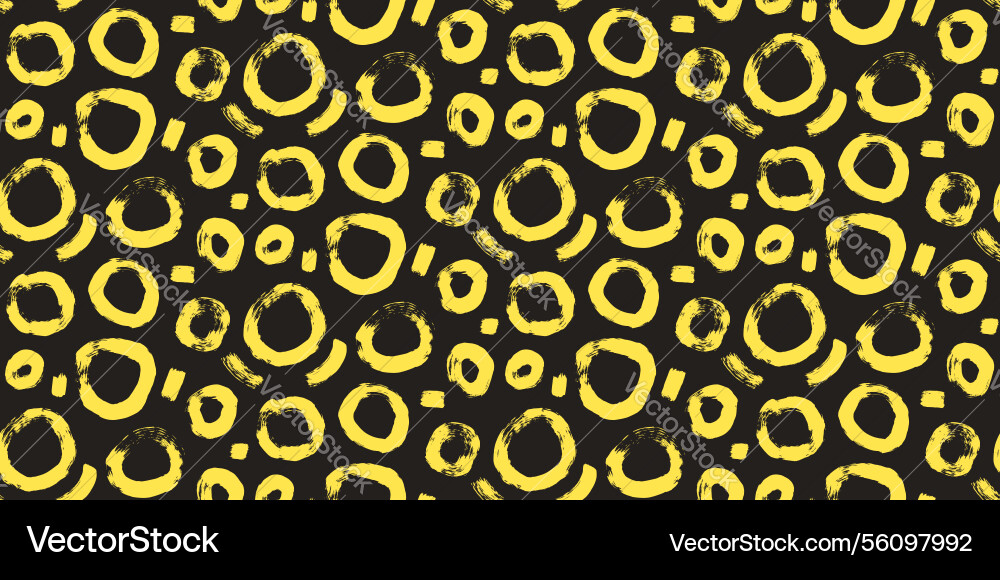 Circle highlight brush stroke seamless pattern Circle highlight brush stroke seamless pattern vector image