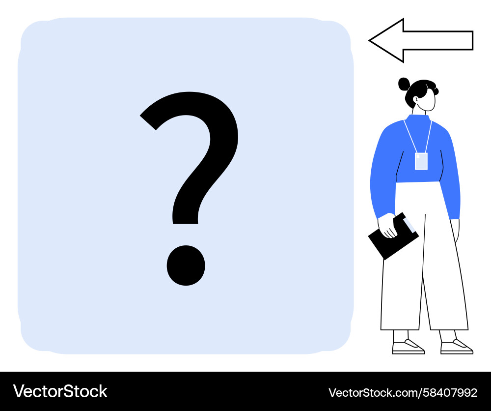 Decision Navigation Concept Vector Image