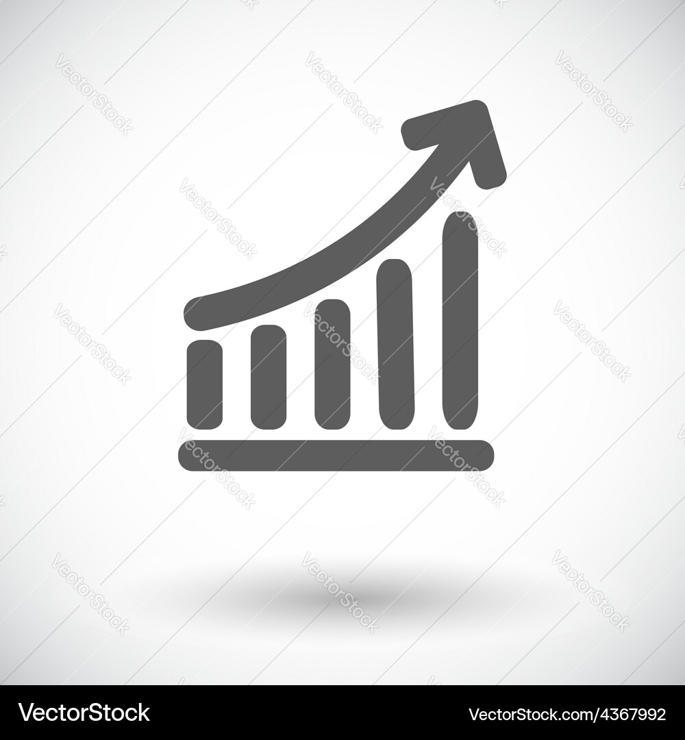 Single Graph Icon Vector Image