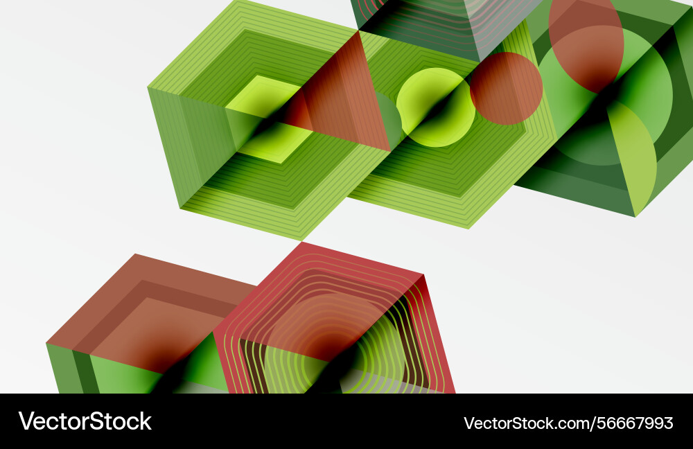 Abstract geometric shapes overlap creating Abstract geometric shapes overlap creating vector image