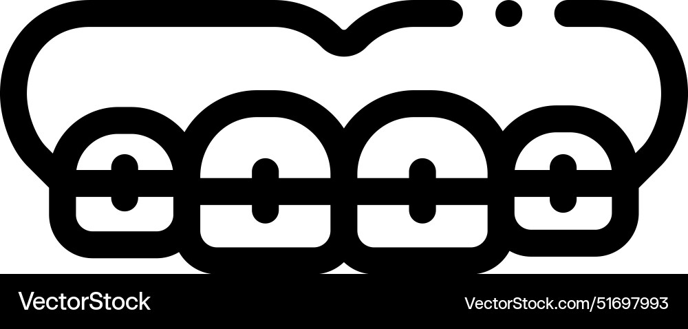Braces icon thin linear style design isolated Braces icon thin linear style design isolated vector image