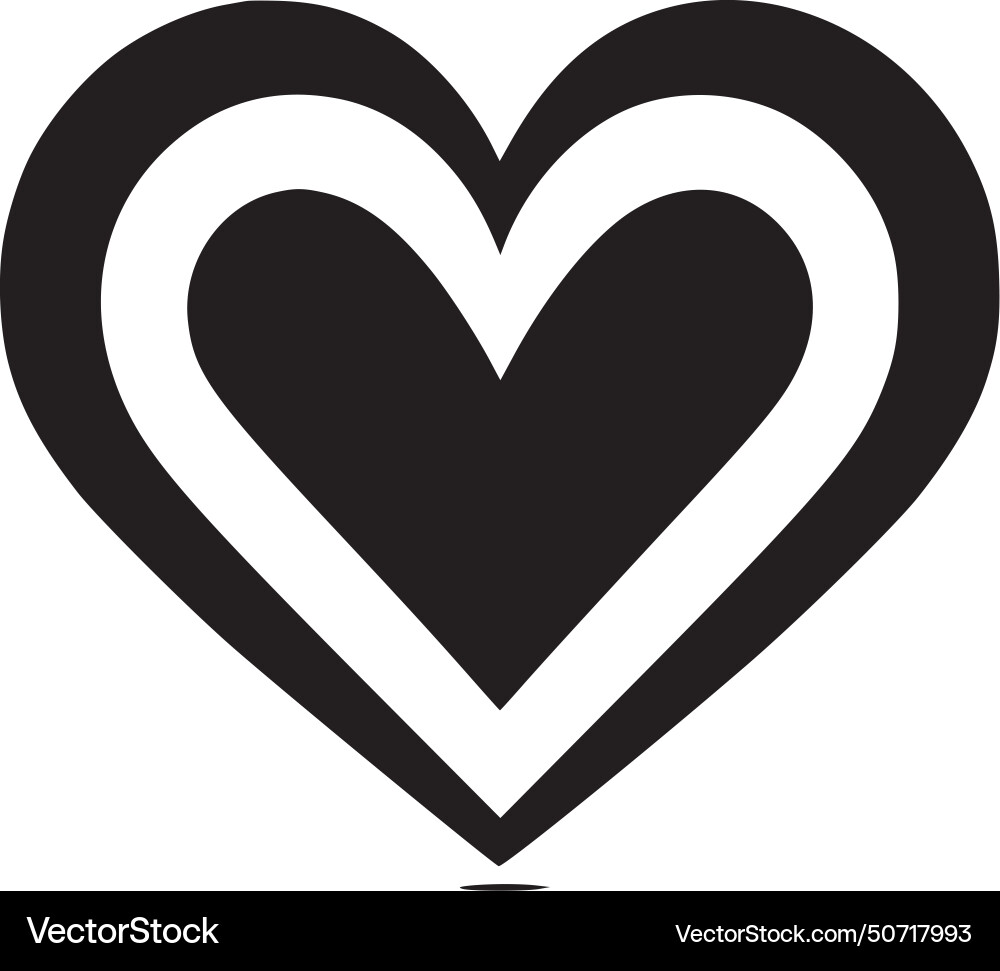 Heart - high quality logo ideal for t-shirt Vector Image