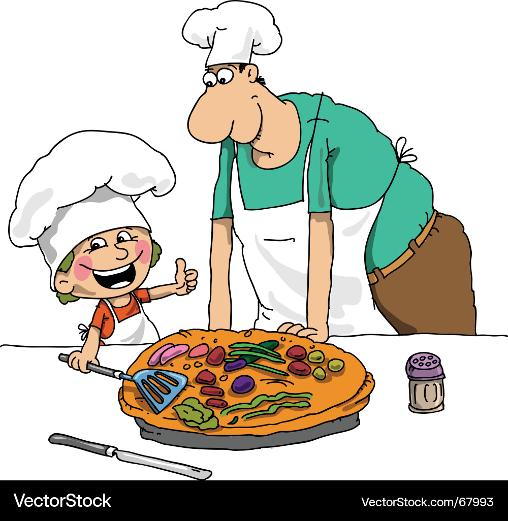 Pizza Toppings Vektorbild