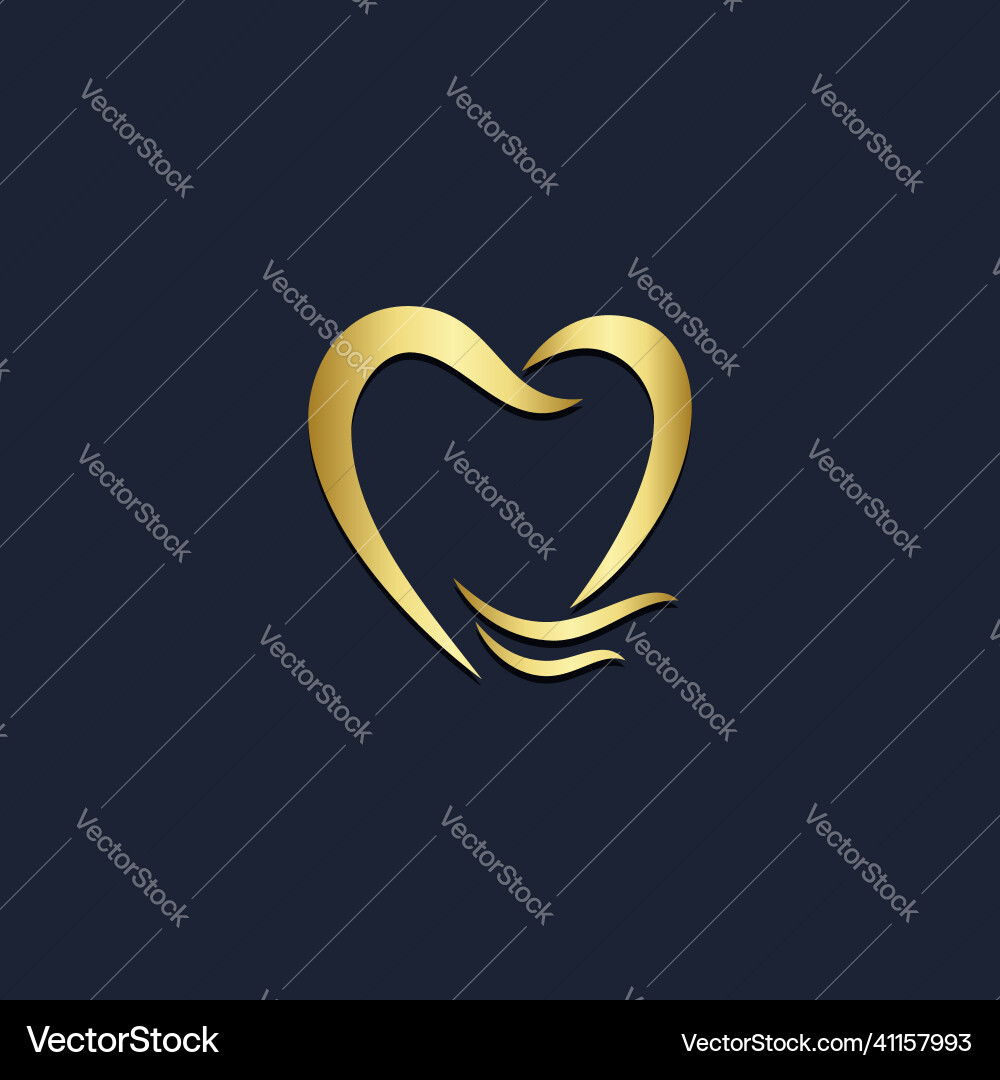 Zahn Gesundheit Gold Logo Zahn Gesundheit Gold Logo vektorbild