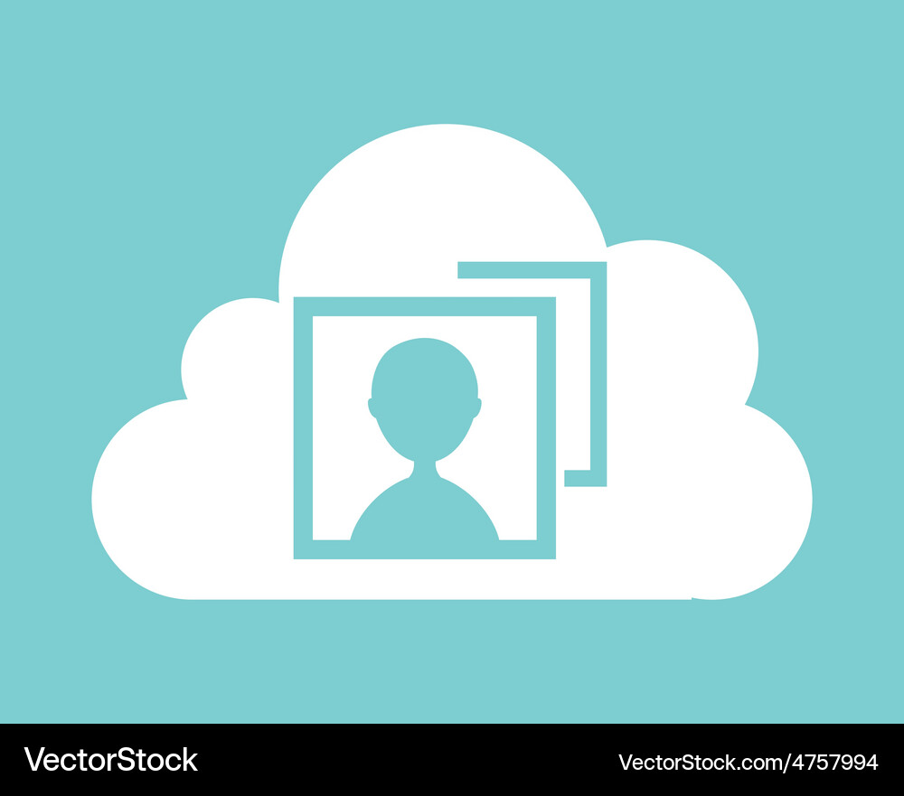 Cloud computing Vector Image