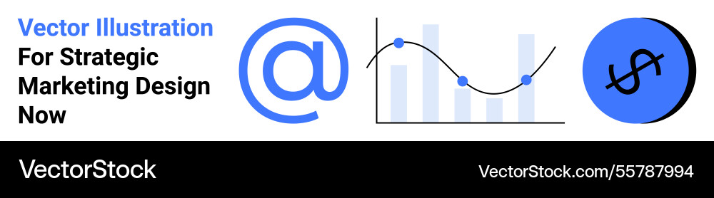 Marketing analytics with data charts email symbol Marketing analytics with data charts email symbol vector image