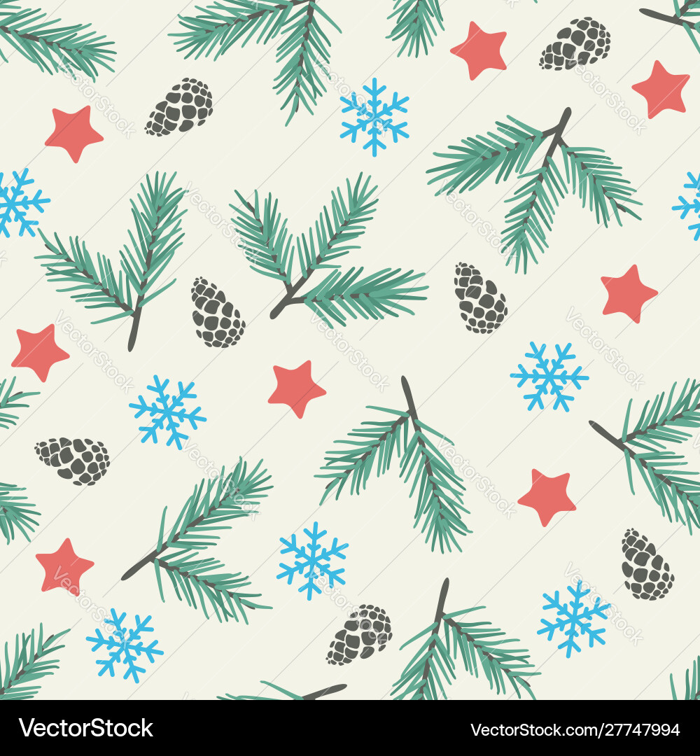 Seamless christmas background Seamless christmas background vector image