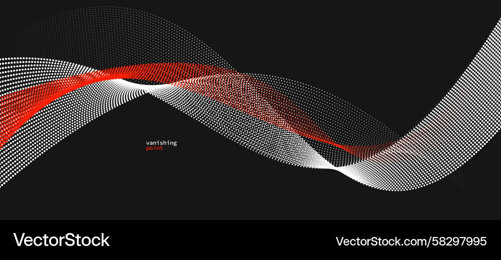 Abstract Particle Flow Background Vector Image