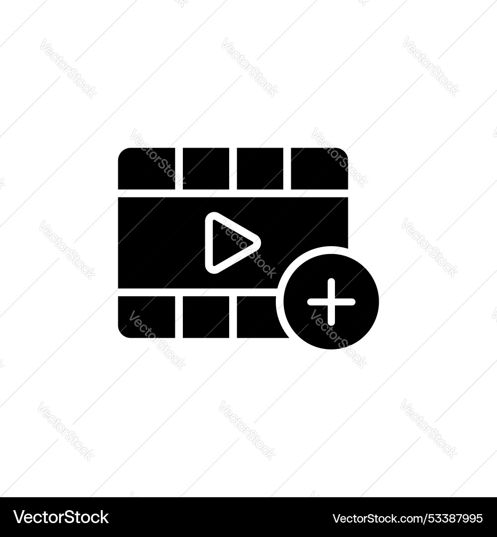 Add video icon set clip button upload new Add video icon set clip button upload new vector image