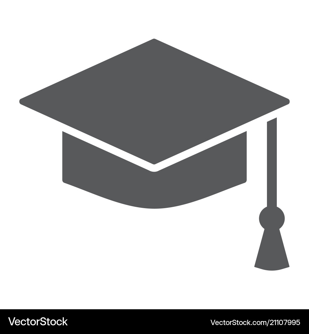 Graduation Cap Icon - Education Vector Image
