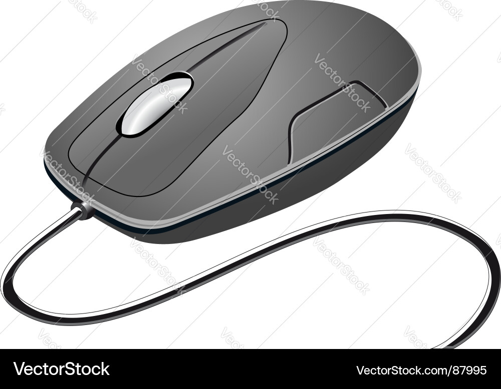 Isolated Computer Mouse vector image