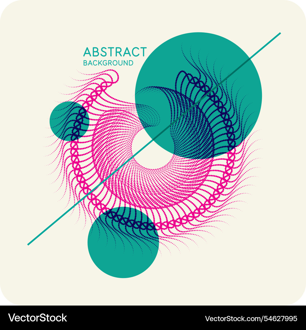 Simple geometric elements form a composition Simple geometric elements form a composition Vector Image