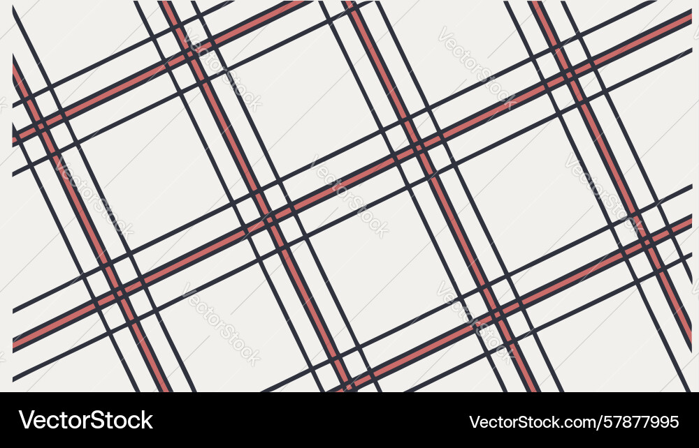 Soft plaid grid pattern with diagonal Vector Image