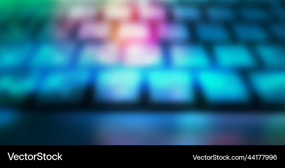 Blurred Computer Keyboard Vector Image