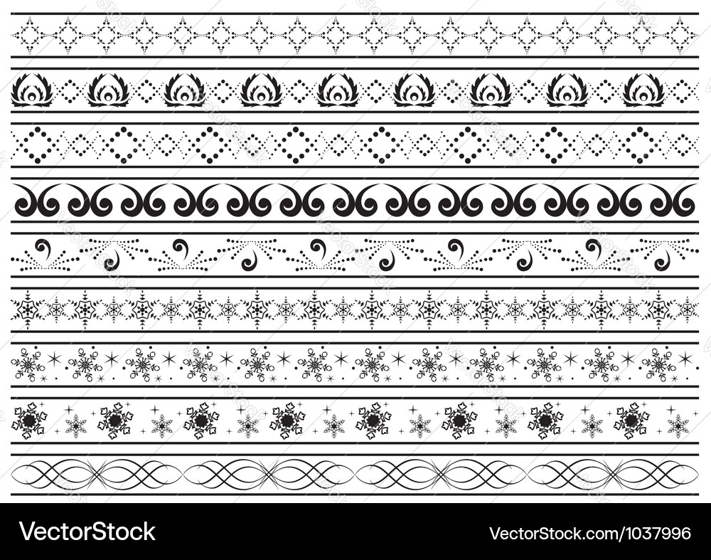 Borders elements for design Vector Image