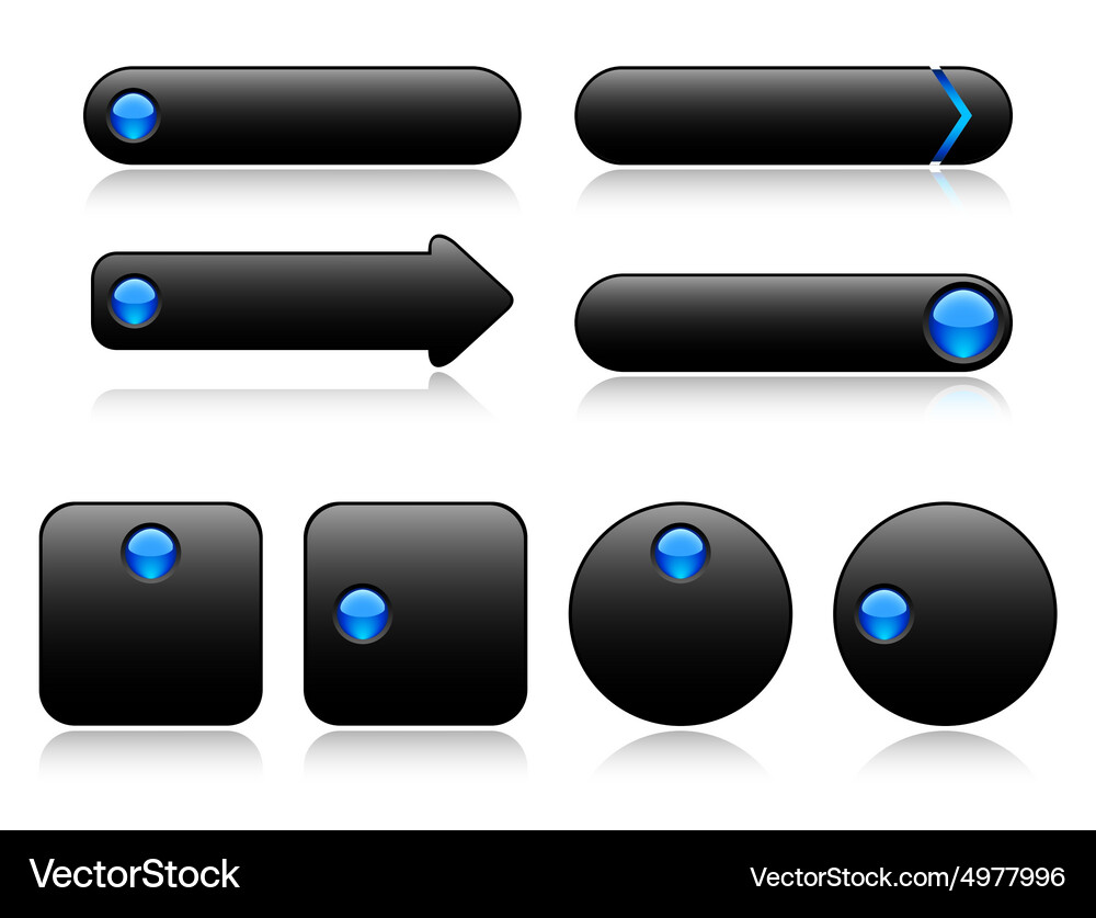 Buttons for web Vector Image