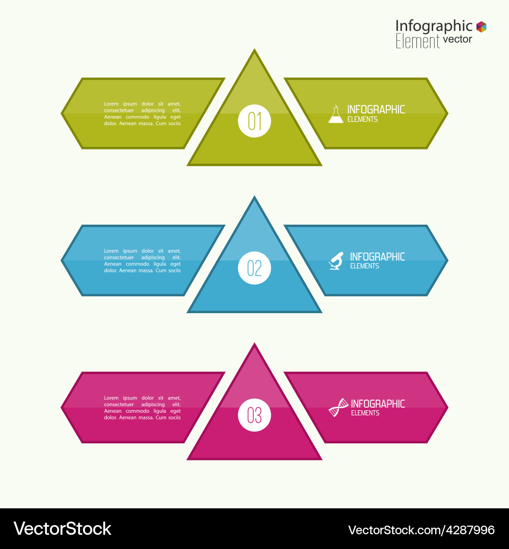 Comparative chart with templates for presentation vector image