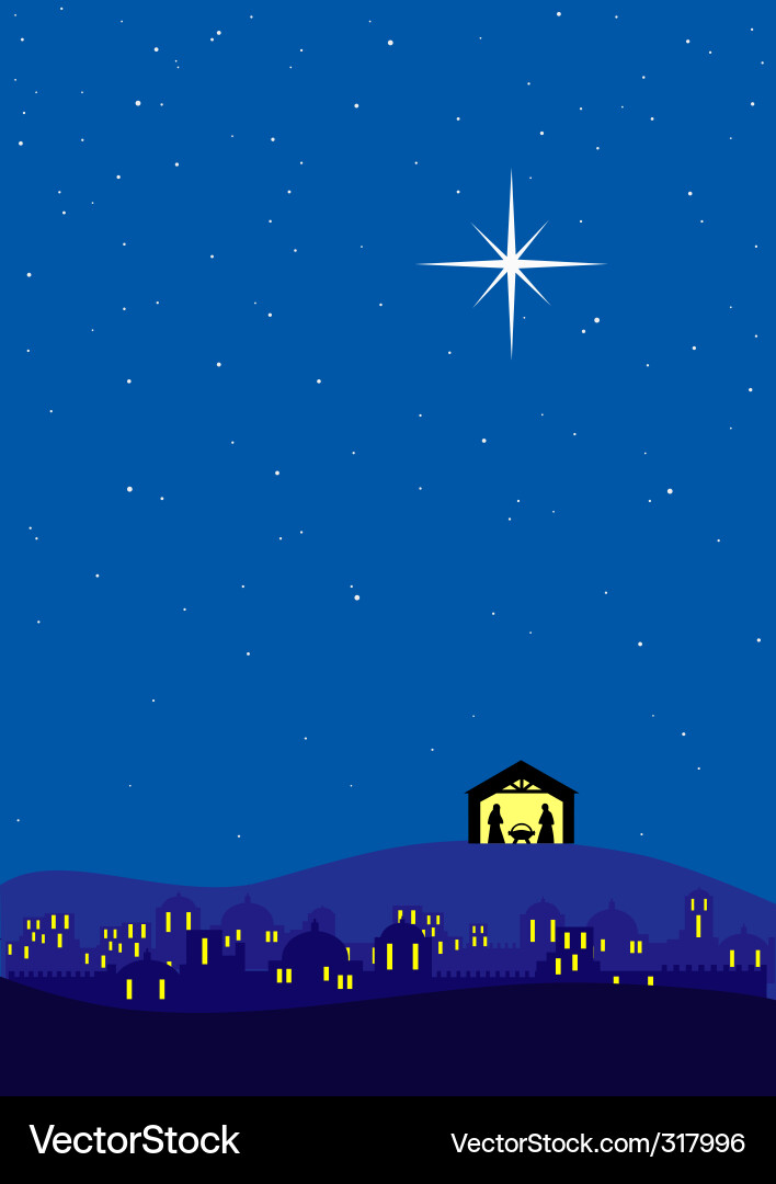 Nativity Scene Background vector image