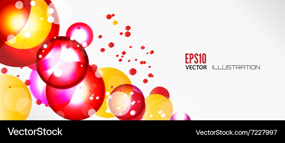 Abstract background with round elements Vector Image
