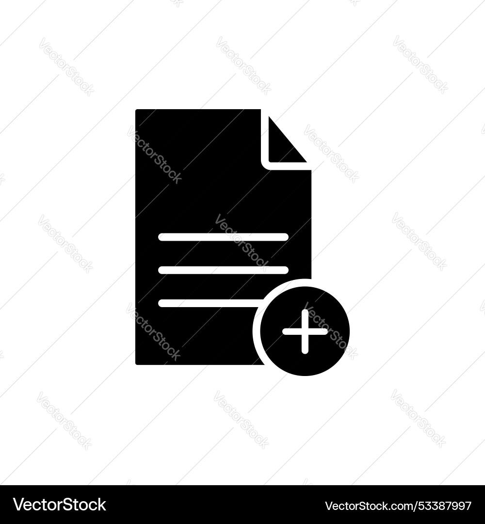 Add document icon set new file or page symbol vector image