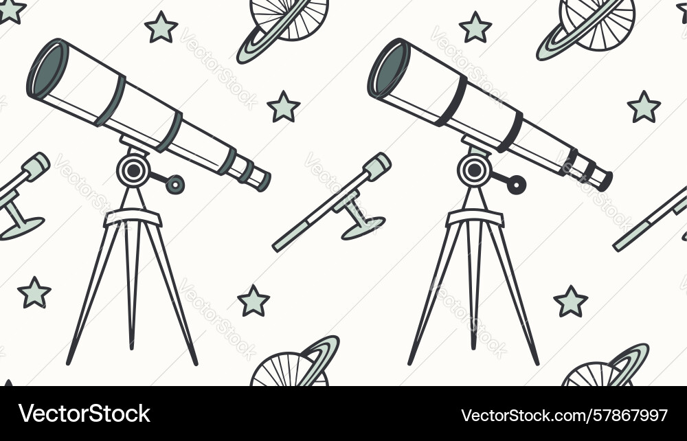 Global science exploration seamless pattern Vector Image