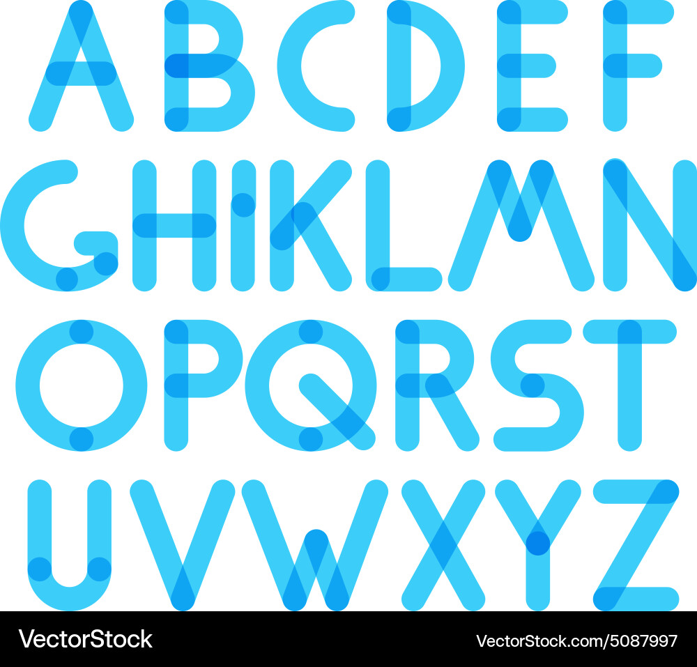 Multiply geometric elements letters vector image