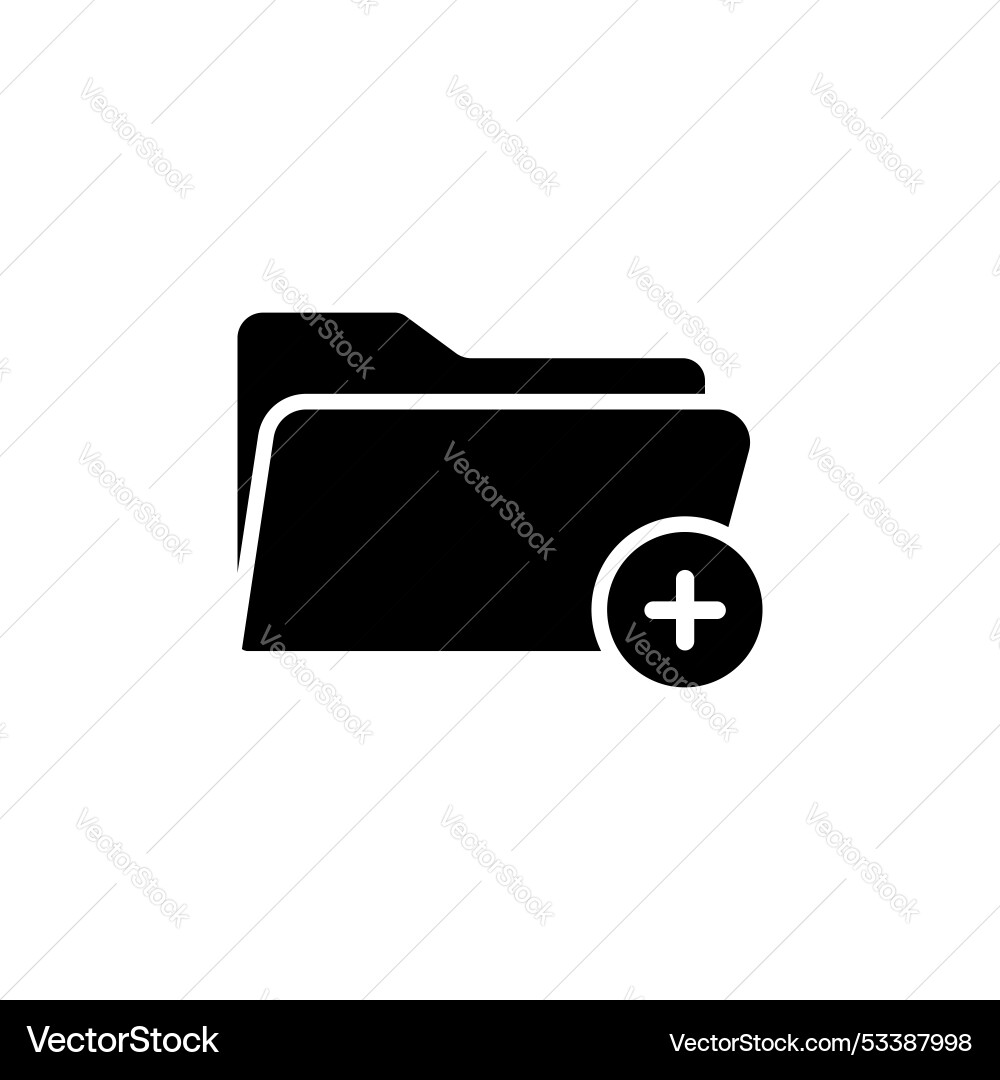 Add folder icon set new file symbol create Add folder icon set new file symbol create vector image