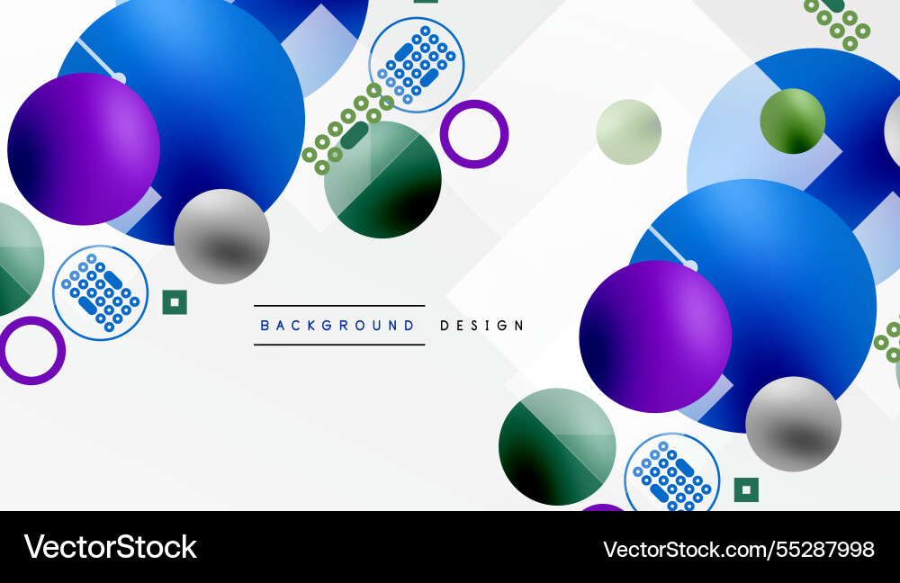 Circles and elements geometric abstract background Circles and elements geometric abstract background Vector Image