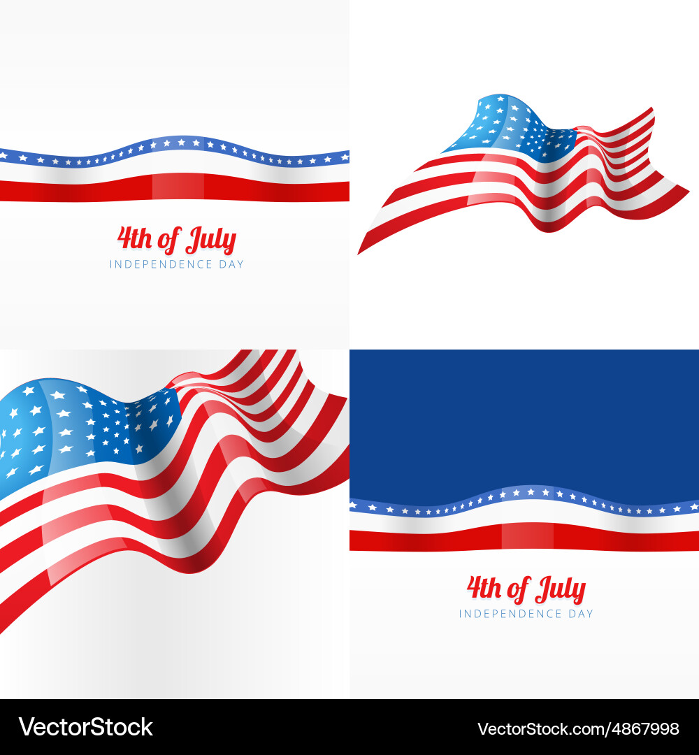 Fourth of July Independence Day Background vector image