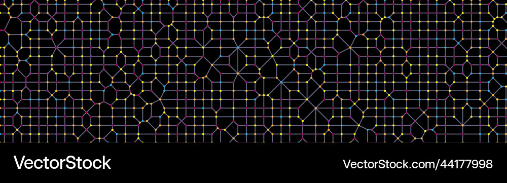 Futuristic tech background connected dots Futuristic tech background connected dots vector image