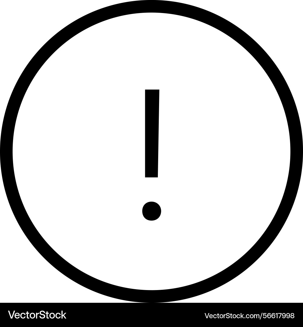 Warning icon symbol image Vector Image