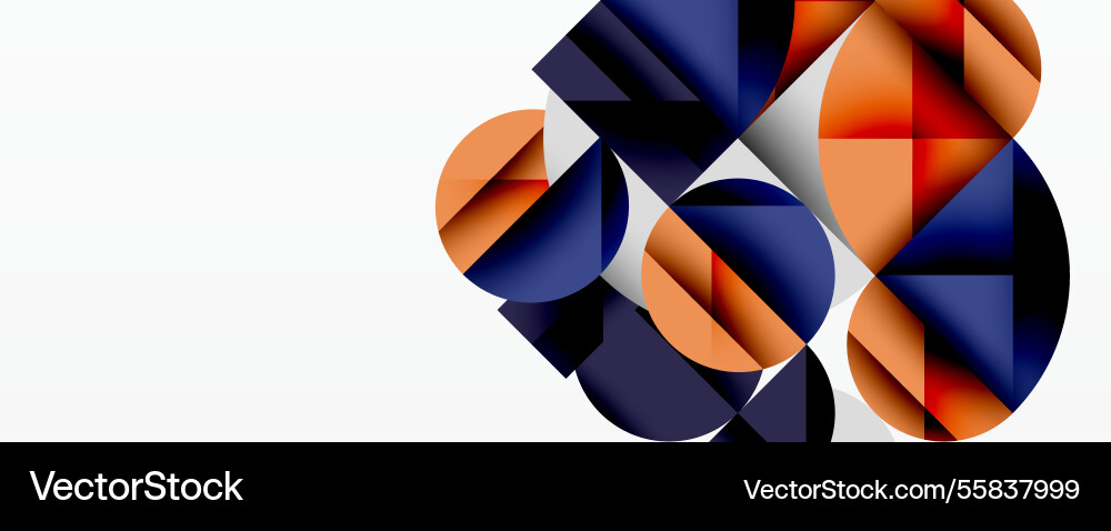 Abstract geometric design with intersecting Vector Image