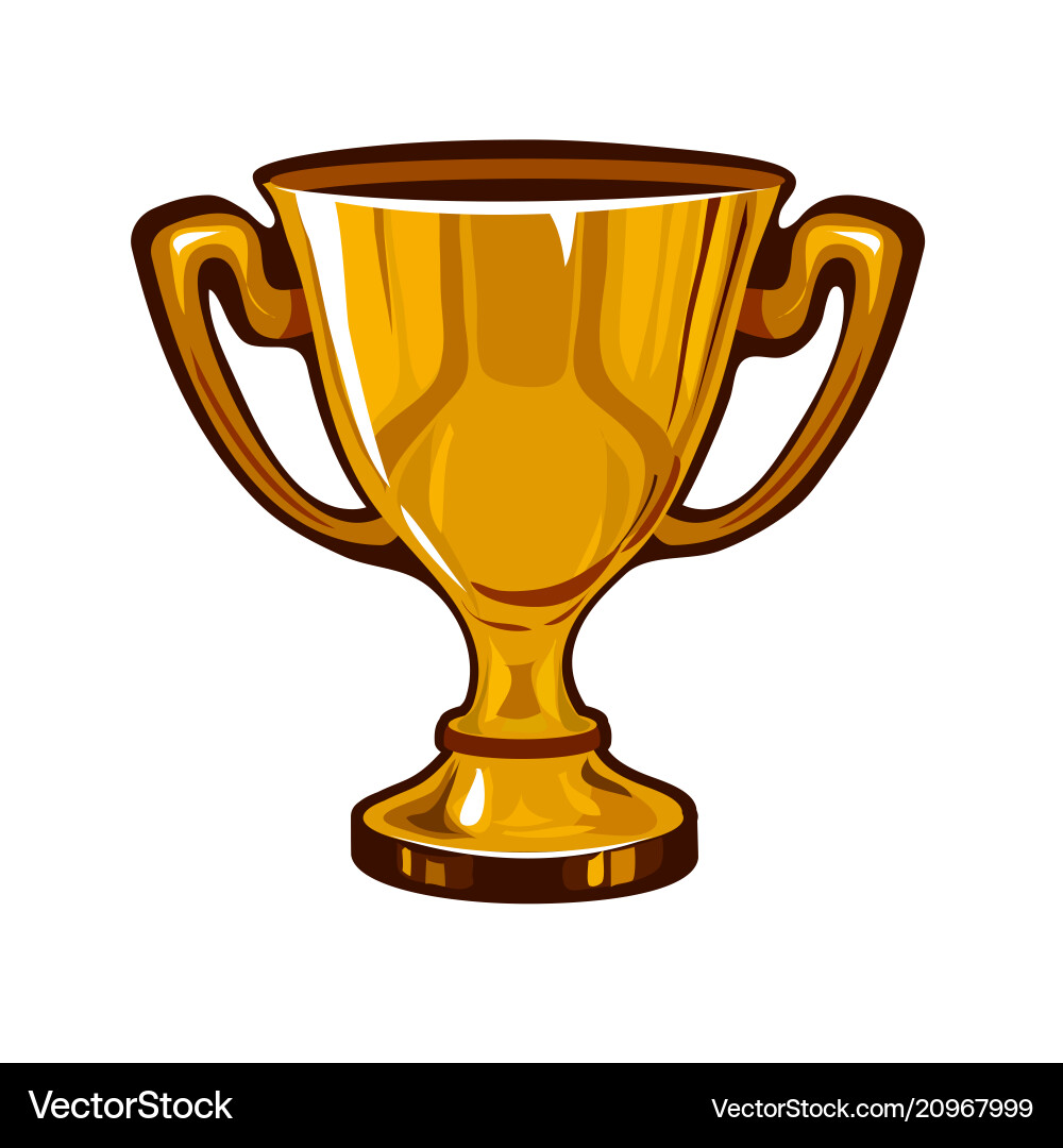Golden Goblet isoliert auf weißem Hintergrund Golden Goblet isoliert auf weißem Hintergrund vektorbild