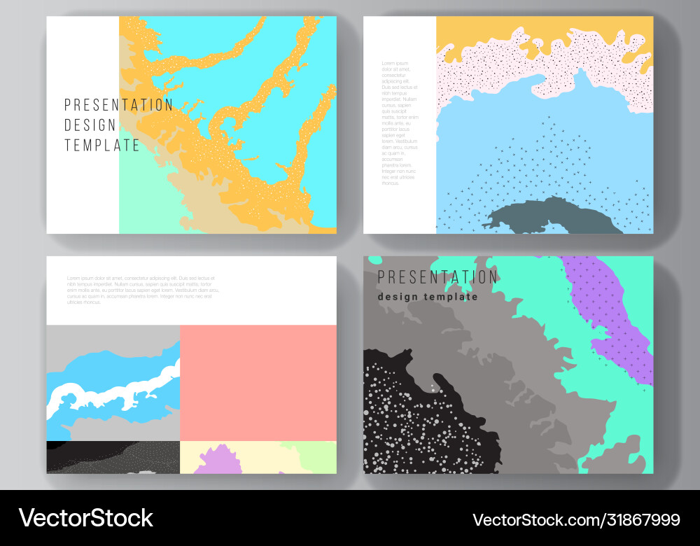 Layout presentation slides design Layout presentation slides design vector image