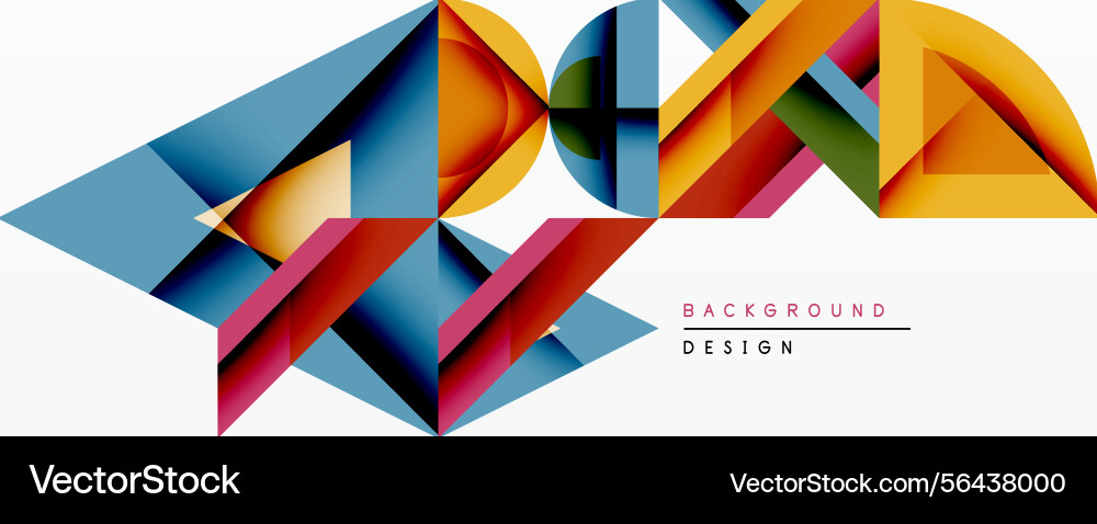 Abstract geometric shapes create dynamic Abstract geometric shapes create dynamic vector image