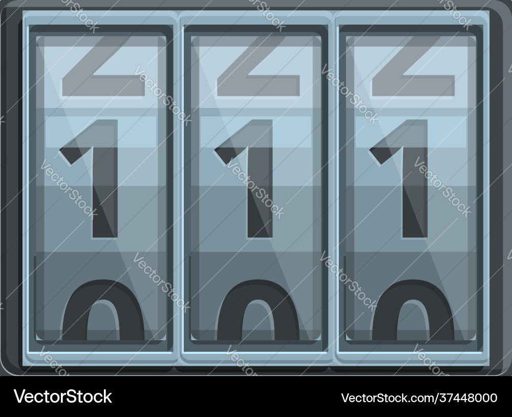 Coding numbers icon cartoon style Coding numbers icon cartoon style vector image