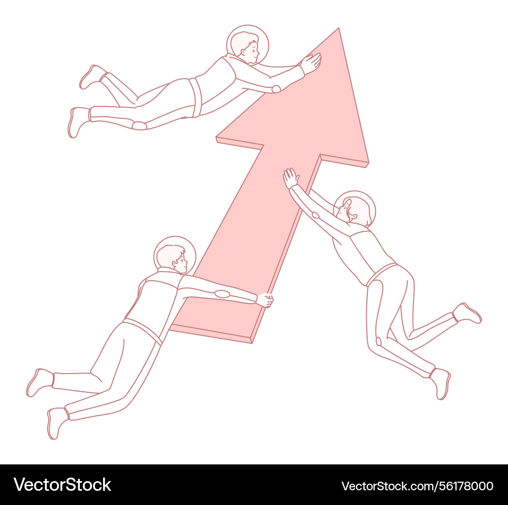 Dynamic ascent an abstract representation Dynamic ascent an abstract representation vector image