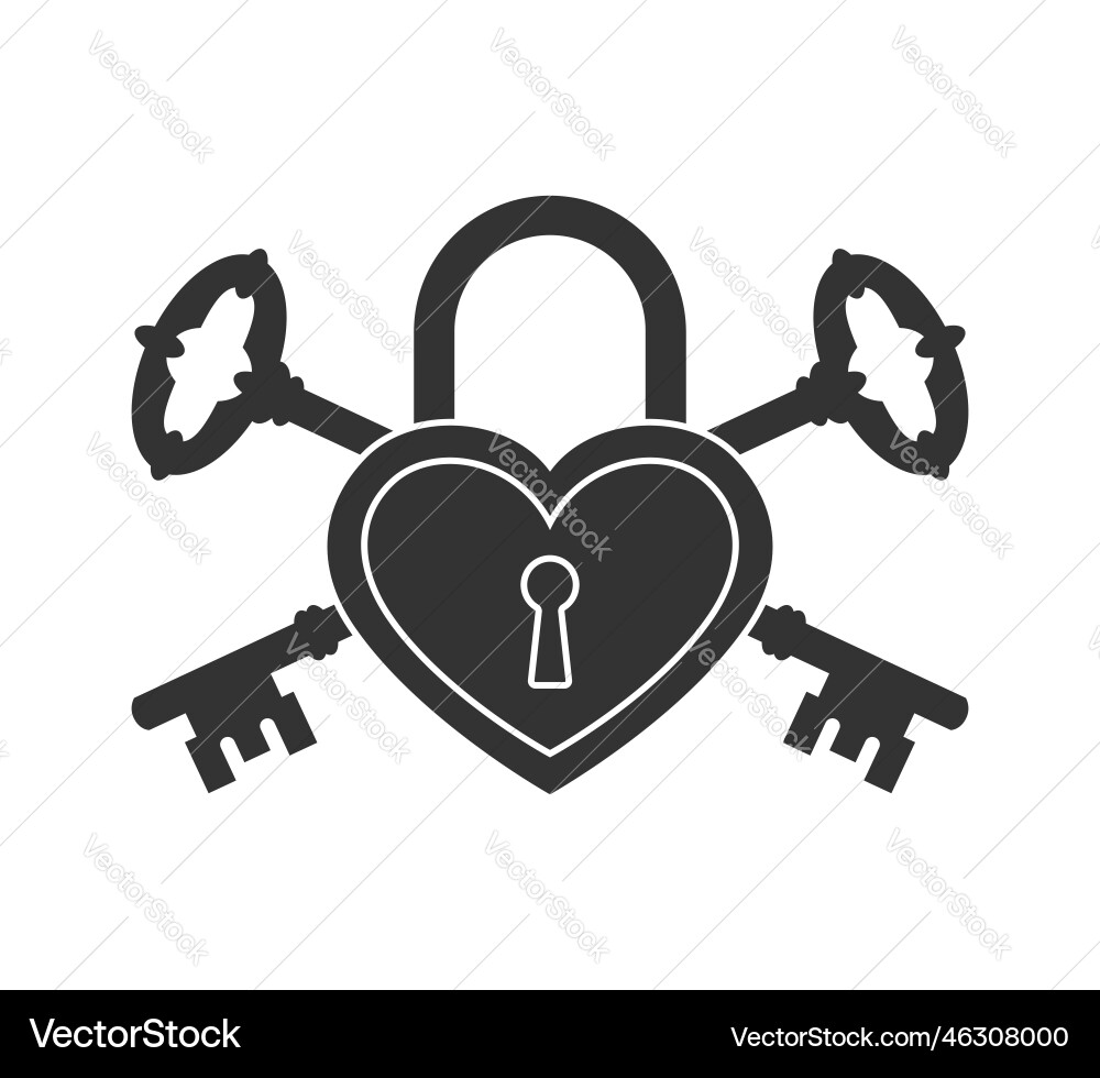 Lock and keys Lock and keys Vector Image