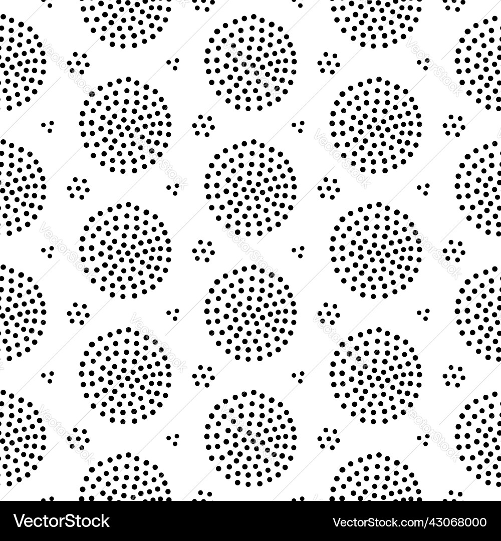Seamless abstract pattern with funny dotted Seamless abstract pattern with funny dotted vector image