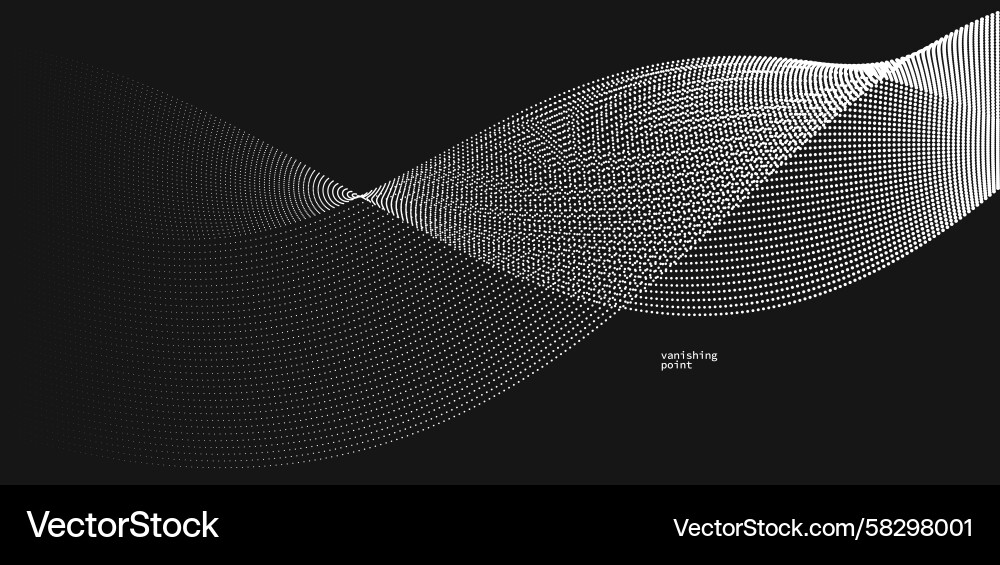Abstract Flowing Particle Background Vector Image