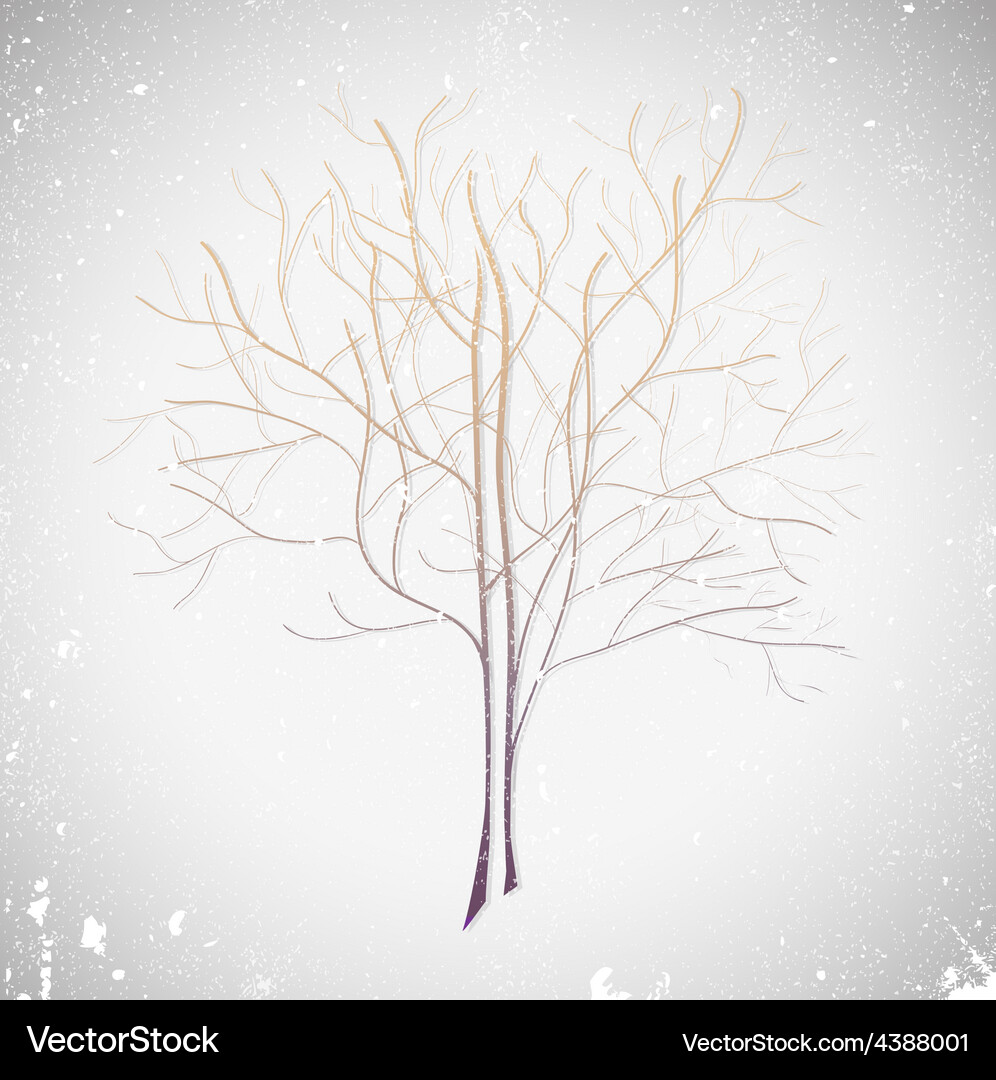 Abstract violet tree Vector Image
