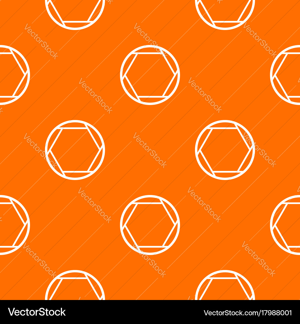 Closed objective pattern seamless Vector Image