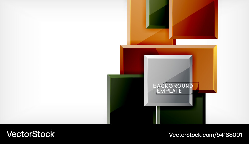 Colorful squares and rectangles Royalty Free Vector Image