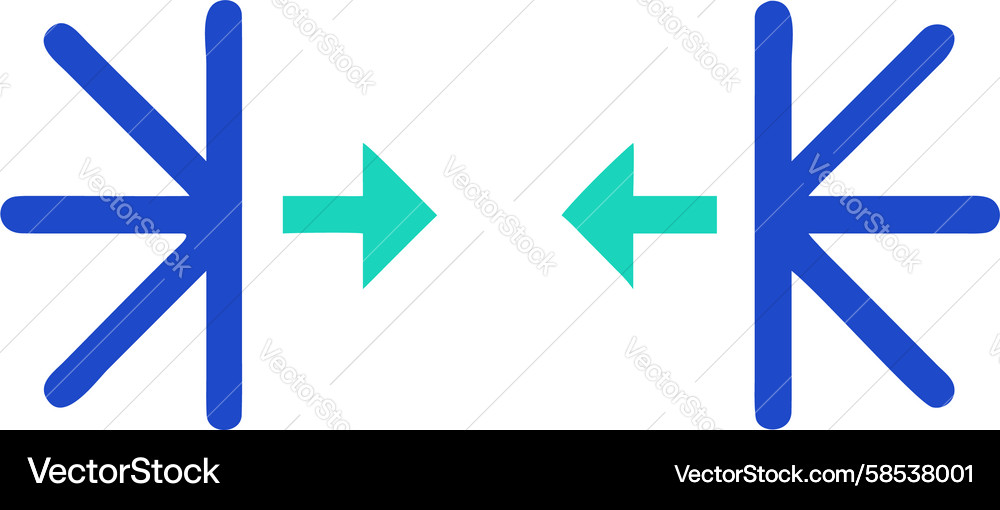 Expand Arrows Icon - UI Spacing Vector Image